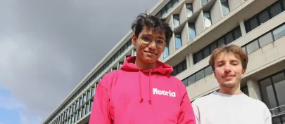 Dimittri Choudhury et Alexandre Klobb, tous deux étudiants à CY Tech