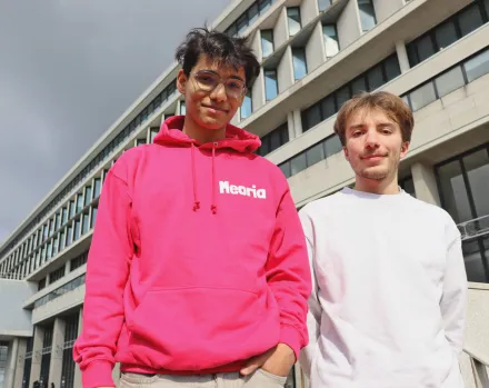 Dimittri Choudhury et Alexandre Klobb, tous deux étudiants à CY Tech